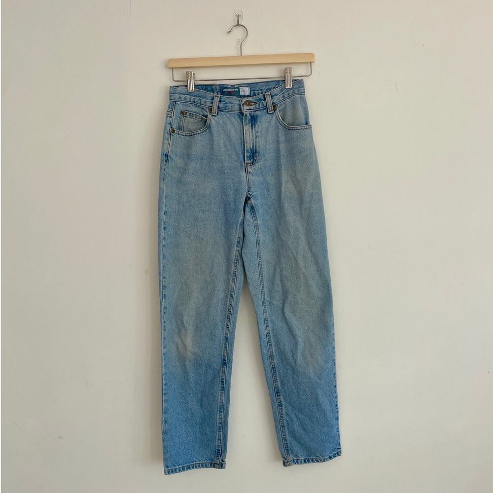 Liz Claiborne – Vintage 90s High Rise Tapered Leg Light Wash Mom Jeans